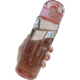 Resim Maryun Öğrenciler Için Yeni Plastik Taşınabilir Su Bardakları Erkekler ve Kadınlar Için Açık Spor Su Şişeleri Yaz Sporları Çocuk Su Bardakları (Yurt Dışından) 