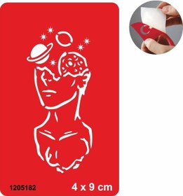 Resim Düşüncenin Gücü Uzay Tattoo Geçici Dövme Şablonları Kına Kalıpları 