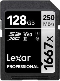 Resim Lexar 128GB Professional 1667X UHS-II SDXC Hafıza Kartı 