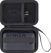 Resim Khanka Anker Power Bank ile uyumlu sert kapaklı taşıma çantası, 22,5 W, yüksek hızlı şarj edilebilir pil paketi, 20.000 mAh (sadece çanta) 