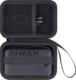 Resim Khanka Anker Power Bank ile uyumlu sert kapaklı taşıma çantası, 22,5 W, yüksek hızlı şarj edilebilir pil paketi, 20.000 mAh (sadece çanta) 