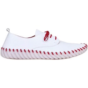 Resim Bueno Shoes Beyaz Kırmızı Deri Erkek Spor Ayakkabı 01mq0200 