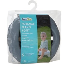 Resim Babyjem Portatif Lazımlık 3 Hediye Poşetli Gri - Gri 