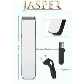 Resim teknotrust Saç-Sakal-Vücut JPR-1014 Pro Ayarlanabilir Saç Tarağı Saç Sakal Ense Çizim Tıraş Makinesi 1-2 Saat 