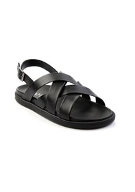 Resim Bambi Siyah Leather Erkek Sandalet E05863955543 Siyah 