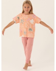 Resim Rolypoly Pink Somon Kız Çocuk Pijama Takımı 5274-43136 Somon 