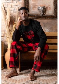 Resim Sude Erkek Kışlık Polar Pijama Takımı A100/11 - 1 Adet 001 