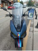 Resim MOTOCAM Rks Vieste 249 Ön Cam 2022 2024 Model 55cm Açıkfüme Renkli 4mm KISA SPOR CAM 