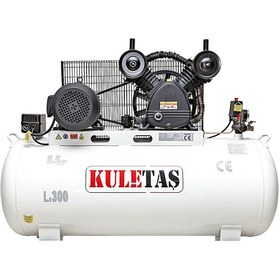 Resim Kuletaş Hava Kompresör 5,5 Hp 2*90 8 Bar 380 V Trifaze 300 Lt 