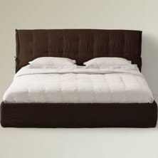 Resim Gala Bed 180 - Linen-Terracotta / Removable Cover / With Storage 