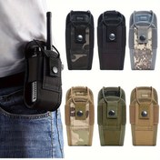Resim 1pc Taktik MOLLE Radyo Walkie Talkie Pusu - Dayanıklı Kumaş İnterfon Holsterı ile MOLLE Sistemi için Açık Hava Etkinlikleri, Kampçılık, Yürüyüş - Taşınabilir Bel Çantası Tutucu için Taktik Aktiviteleri 
