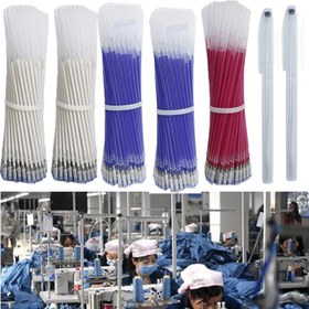 Resim 20 Dikiş Kalemi ile Yedekler - Yüksek Sıcaklık Dayanımı, Kumaş İşaretleri Silinebilir, Su Geçirmez Çubuklar Siyah, Kırmızı, Mavi, Beyaz, Bej Renklerde, Hassas Dikiş İçin, Dikiş Malzemeleri, Ergonomik Tasarım, Dayanıklı İnşaat 