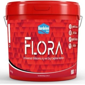 Resim Kardelen Flora Silikonlu Iç Dış Astarı 20 kg Beyaz 
