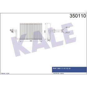 Resim KALE 350110 EVAPORATÖR 1 3×1 X3×4 