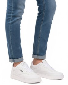 Resim WALKWAY Beyaz Bağcıklı Hafif Cilt Erkek Spor Ayakkabı Marlow M 