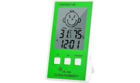 Resim Tekno İstanbul Çocuklar Için Iç Mekan Termometre ve Nem Ölçer Yeşil 
