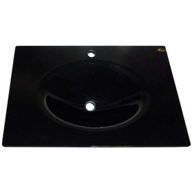 Resim Cam Lavabo 12 MM 80 x 56 CM Siyah 
