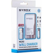 Resim Syrox Galaxy J7+ Micro USB Uyumlu Şarj Aleti 2.0 Amper Micro Şarz Cihazı 