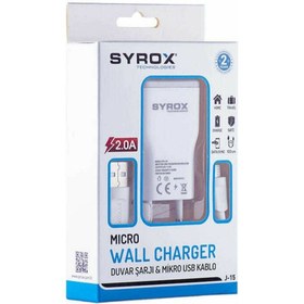 Resim Syrox Galaxy J7+ Micro USB Uyumlu Şarj Aleti 2.0 Amper Micro Şarz Cihazı 