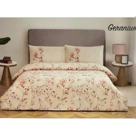 Resim Özdilek Nev Geranium Bej Çift Kişilik Nevresim Takımı Bej 