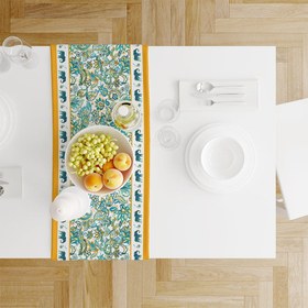 Resim Elephants İnce Keten Runner 140x45cm 