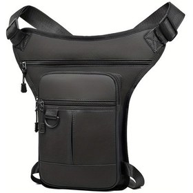 Resim Tcherchı Motosiklet İçin Açık Hava Taktik Bel Bel Çantası Siyah 