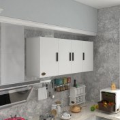 Resim Kenzlife hazır mutfak marina byz 060*150*32 mutfak banyo dolabı kapaklı raflı 
