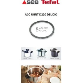 Resim Tefal Delicio Düdüklü Tencere Lastik 4,5 - 6 Lt 980157 