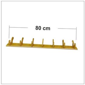Resim M3 Kalın Ahşap 7 Li Şemsiye Elbise Ceket Palto Askısı Askılık Askı Diğer 