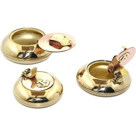 Resim Dekoratif 3'lü Pirinç Küllük Seti 