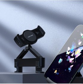 Resim Lenyes Cr167 360 Dönebilen Sarsıntı Engelleyici Özellikli Arka Koltuk Araç Telefon Tutucu Siyah 