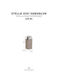 Resim Okyanus Home Stella Kromlu Sıvı Sabunluk Vizon 250 ML 