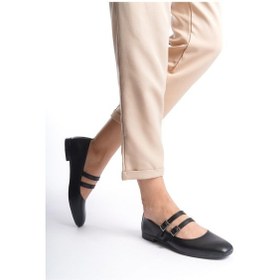 Resim Kadın Cove Siyah İki Beretli Kut Burun Babet-siyah Siyah 