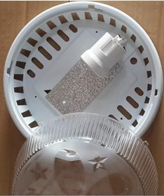 Resim Elektrohan Tavan Lambası Glop Armatür, E27, Plastik Kapak, WC Banyo Merdiven Balkon Koridor Aydınlatması 