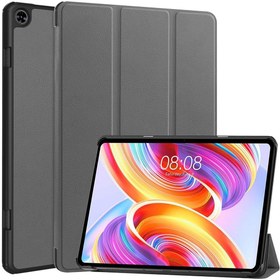 Resim SATURCASE Teclast T50 11 inç için kılıf, PU Deri Katlanır Katlanabilir Folyo Stand İnce Hafif Otomatik Uyandırma/Uyku Koruyucu Tablet Kılıfı (Gri) 