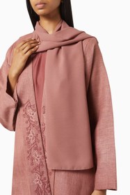 Resim Şık Nakışlı Lohusa Abaya Seti ile Polished Gecenin Zarif Tarzı - Pembe / 55 