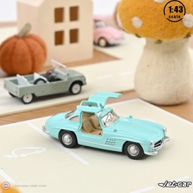 Resim 1:43 Norev 1955 Mercedes Benz 300SL Blue Jet Car 