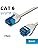 Resim IRENIS CAT6 U/UTP Ethernet Kablosu, 1 Metre, Esnek Örgülü, RJ-45 Altın Kaplama Fiş, Gigabit Ağ Kablosu, PVC Kılıf, Siyah/Beyaz (BEYAZ) 