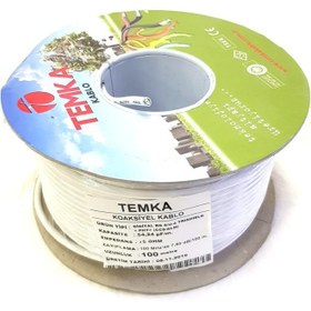 Resim Temka RG6U4 Trishield 64TEL Anten Kablosu 100Mt 