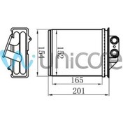 Resim 77362540 KALORİFER RADYATÖRÜ FIAT PANDA 03+ FIAT 500 FORD KA 