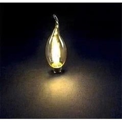 Resim Cata E-14 4W Kıvrık Rustik LED Ampul Gün Işığı 