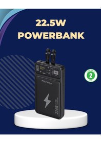 Resim Taşınabilir Powerbank 22.5w Hızlı Şarj Destekli renkli 