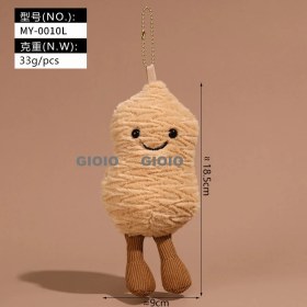 Resim Silver1 Yeni Yumurta Bebek Parti Peluş Oyuncaklar Çanta Çekicilik Bebek Bebek Pratik Bebek Anahtarlık (Yurt Dışından) 