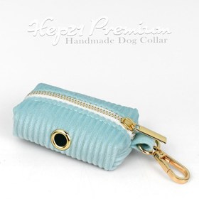Resim Dog Collar Named Lake Green Velvet Collar 681532 - Bag / L 