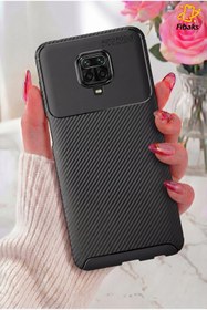 Resim Fibaks Redmi Note 9 Pro/9S Kılıf Rugged Armor Karbon Silikon 