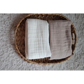 Resim Derycollection Muslin bebek örtüsü 2 adet 