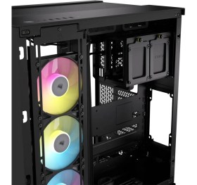 Resim CORSAIR iCUE LINK 6500X RGB Mid-Tower ATX Dual Chamber PC Case - Black (CC-9011269-WW) 