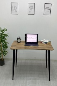 Resim METAL TASARIM ATÖLYESİ EVA Çam Oyuncu Masası Çalışma Masası Laptop Bilgisayar Masası Ofis Masası 