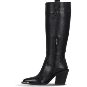 Resim Bueno Shoes Siyah Flotter Deri Kadın Topuklu Çizme 33WC20005 33WC20005 