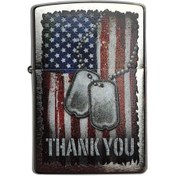 Resim Zippo Çakmak 56161 American Flag Thank You Design 